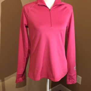 Athleta pink long sleeve warm top sz L